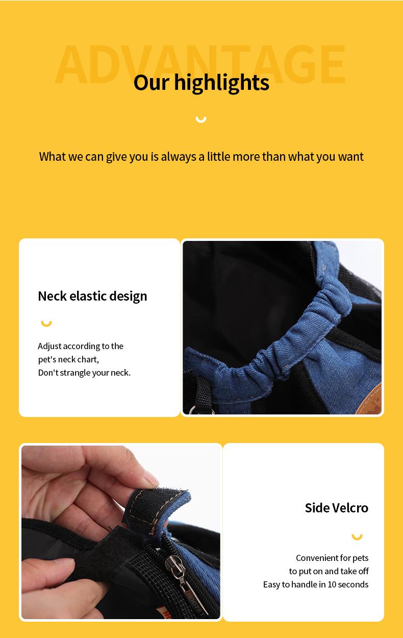 Product Introduction of （Pet Time）Pet Carrier Bag Outdoor Backpack Cat Dog Carrier Breathable backpack Portable cat and pet bag for going out 10