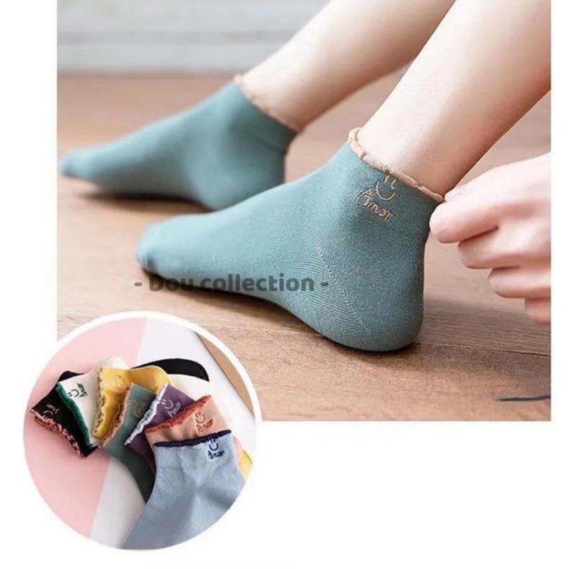 Product Introduction of [Nowship2h] Tất Vớ Nữ Cổ Ngắn Unisex Cotton Họa Tiết SMILE Phong Cách Hàn Quốc Dễ Thương - Mã TV014 33