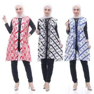 Cardigan batik rompi batik outher perempuan Katun Panjang Wanita Motif