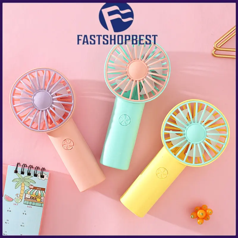 Kipas Angin Tangan Stand Portable | Colorful Jelly Fan | Mini Fan Portable | Kipas Desktop | Kipas Angin Lucu kipas angin kipas angin mini gelas  kipas 0