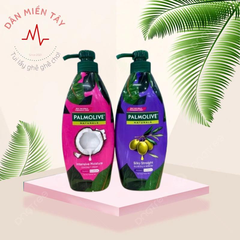 Dầu gội Palmolive kèm xả 2-trong-1 chiết xuất Sữa dừa và Keratin kết hợp quả ô liu 600ml Dưỡng Tóc Chăm Sóc Tóc