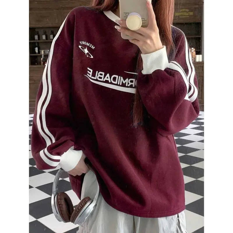 COD - Sweater Oversize Wanita Fleece Korean Formidable - Pakaian Wanita 4