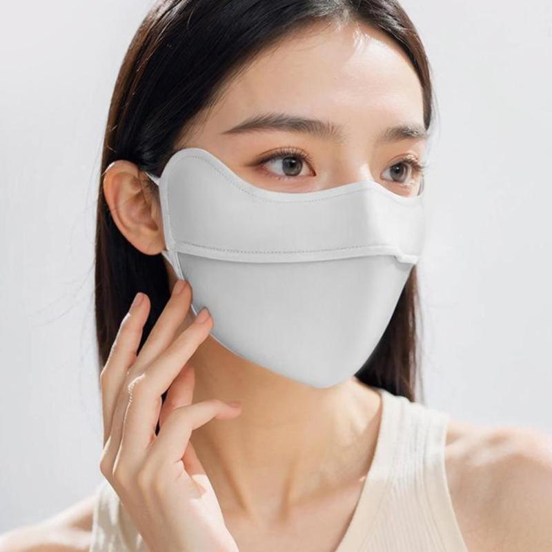 Product Introduction of Outdoor Cycling Ice Silk Mask Anti-UV Sun Protection Mask Adjustable Breathable Sport Mask For Outdoor Cycling 18