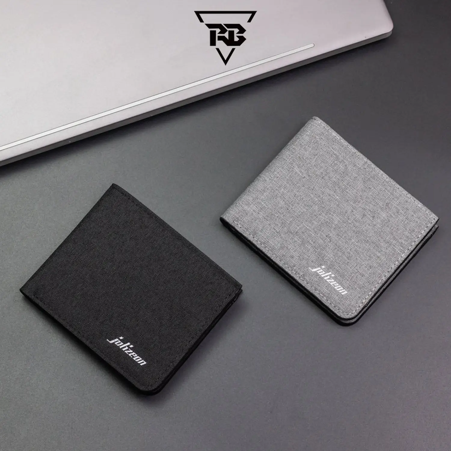 Ví Vải Nam Jolizeon Nhỏ Gọn Nhiều Ngăn Tiện Lợi Phong Cách Hàn Quốc Không Khoá Chất Vải Canvas Cao Cấp Wallet Fullbox Da