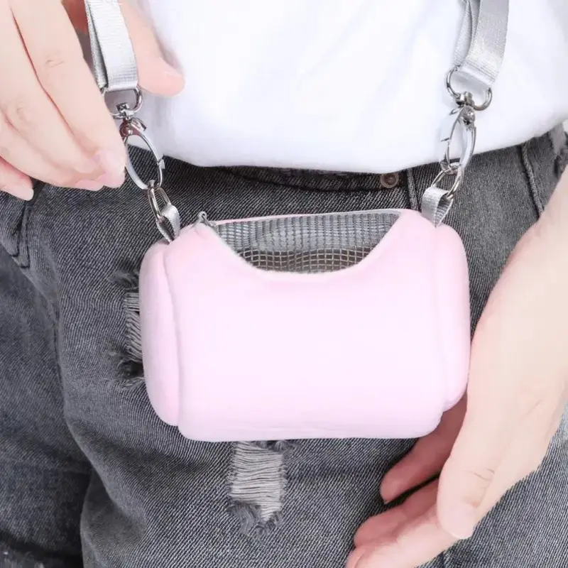 New Small Pet Carry Pouch Breathable Bag Carrier Rabbit House Cage Hamster Chinchilla Portable Travel Warm Cute Guinea Pig Bed