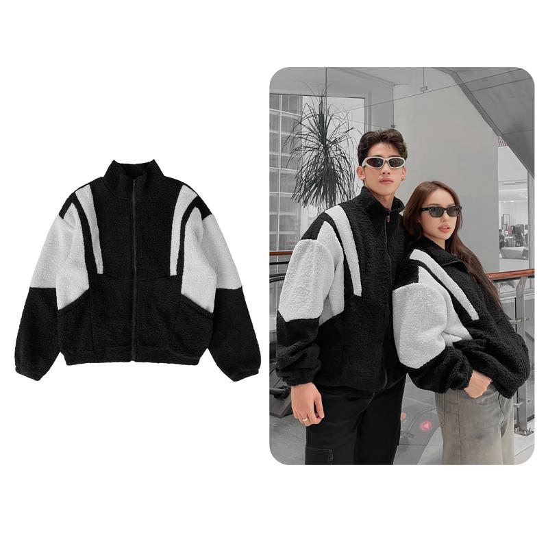 Áo khoác lông cừu Tazi ODIN CLUB Áo khoác nỉ form rộng nam nữ unisex