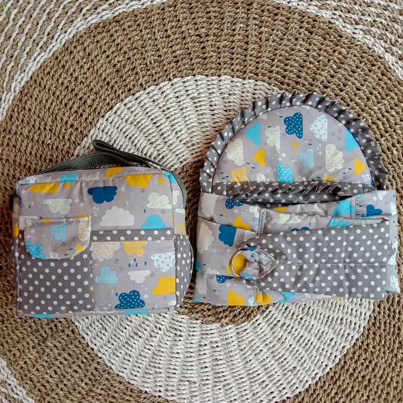 Paket Hemat 2in1 Tas Perlengkapan Bayi Sama Gendongan Samping karakter Bag 0