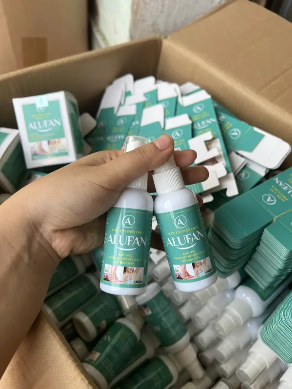 combo 3 chai xịt phèn chua alufan khử mùi hôi nách, hôi chân ( mỗi chai 60ml) 5