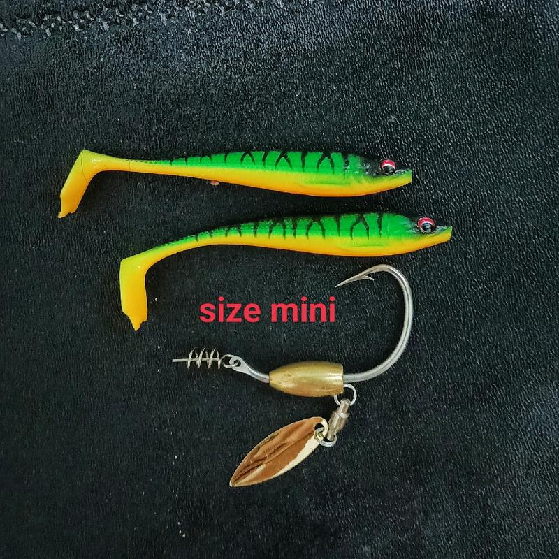 Combo mồi mềm Nff mini Lưỡi ar15 - mồi câu cá