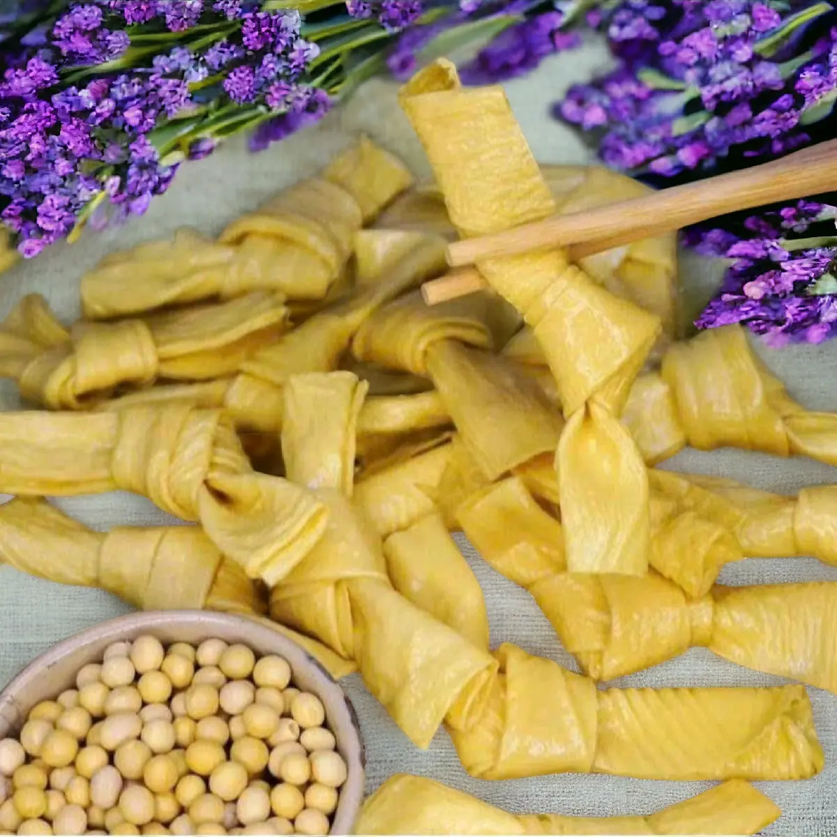 Nơ váng đậu Hagifood - 100% đậu tương nguyên chất - Việt Nam Sản xuất - Không chất bảo quản, không chứa hàn the