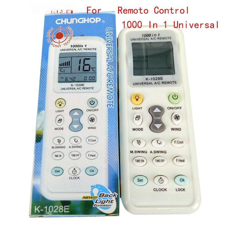 Điều khiển từ xa K-1028E, Điều hòa không khí đa năng 1000 trong 1, Thay thế cho K-1028AC / A / R, Mới và Thay thế 0