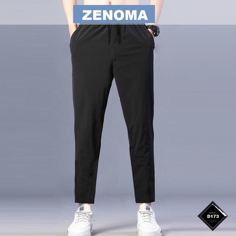 Quần Dài Thể Thao Nam Ống Suông Basic ZENOMA Vải Gió Thun Co Giãn Năng Động - D175