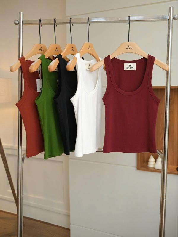 Áo thun ba lỗ trơn dành cho nữ BASIC SOOIN TOP