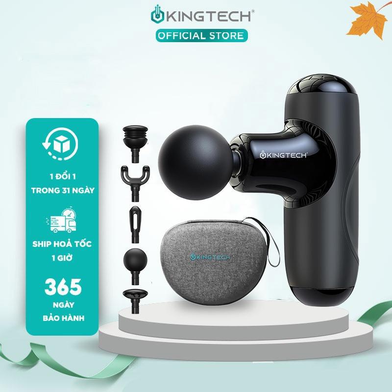 Máy massage Mini Cao Cấp KingTech A1 - Máy Mát Xa Cầm Tay Dùng Động Cơ Không Chổi Than - Hỗ Trợ Mát Xa Chuyên Sâu, Thư Giãn, Phục Hồi Cơ Bắp - Quà Tặng Nam Nữ, Sếp, Doanh Nghiệp