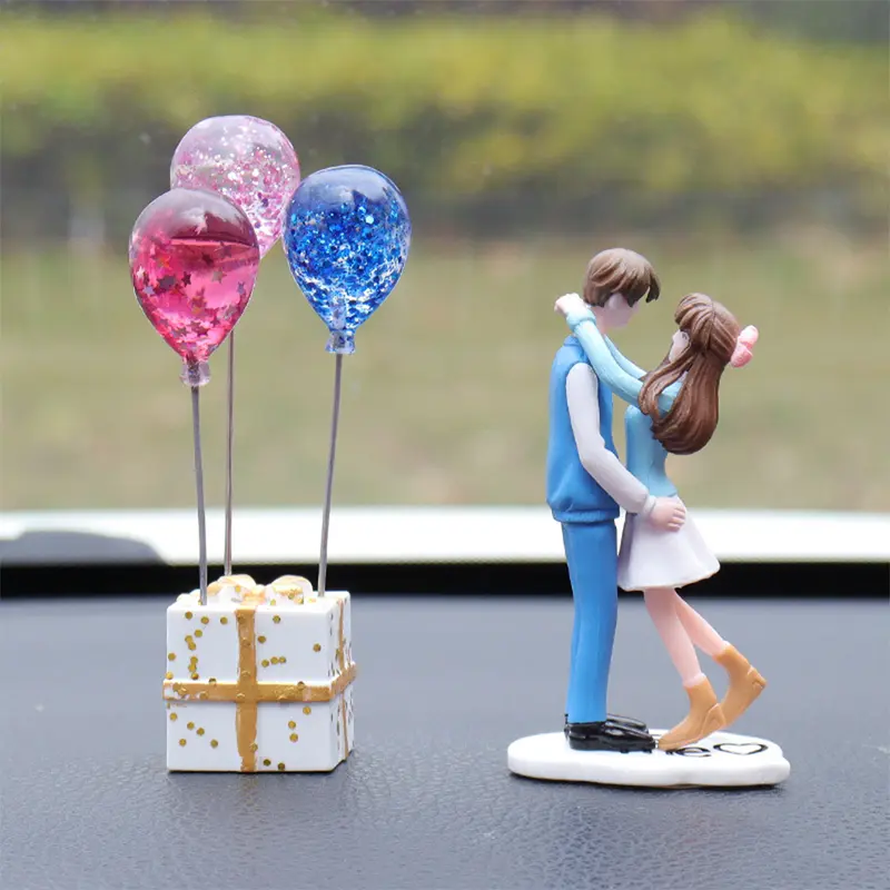 Búp Bê Bảng Điều Khiển Ô Tô, 2 Cái / Bộ, Đồ Trang Trí Nhà Balloon Pha Lê Cặp Đôi Sáng Tạo, Với Ghế Dài, Phụ Kiện Nội Thất Ô Tô, Thích Hợp Làm Quà Tặng Cho Bé Gái Và Phụ Nữ, Mặt Hàng # 469410 5