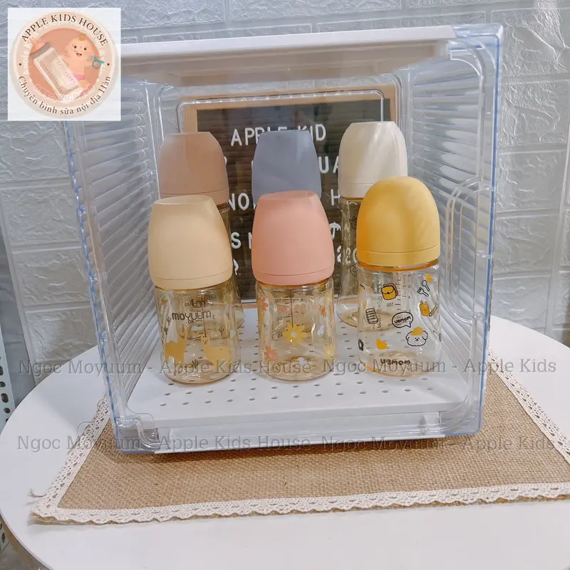 Tủ đựng bình chất liệu nhựa Acrylic cao cấp -NGOC APPLE KIDS 2