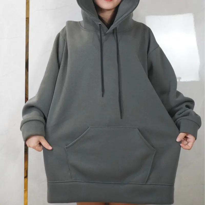 DUNG LIEN 78 Hoodie bigsize nam nữ có size 140kg form to nón rộng mũ hai lớp siêu dày dặn đẹp cho giới trẻ Áo Dài Tay Menswear Nhung 6