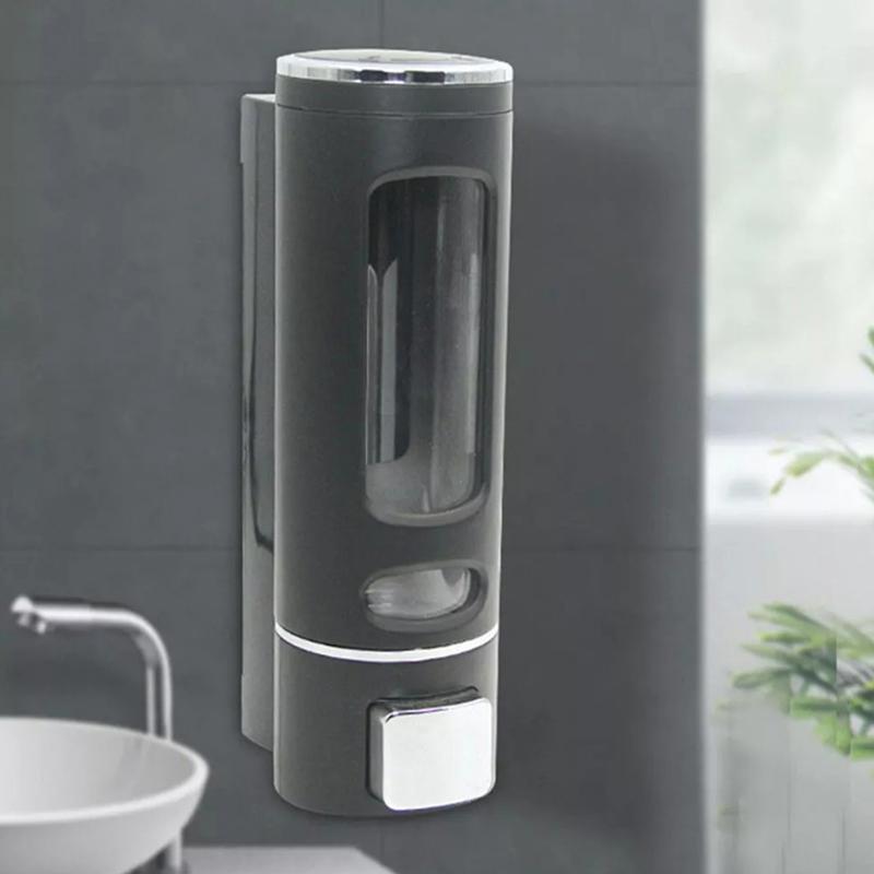 Product Introduction of เครื่องจ่ายสบู่ติดผนัง 400ml สำหรับฝักบัว เครื่องจ่ายแชมพูและครีมนวด เครื่องจ่ายของเหลวซักมือแบบมีกาวในตัว 28