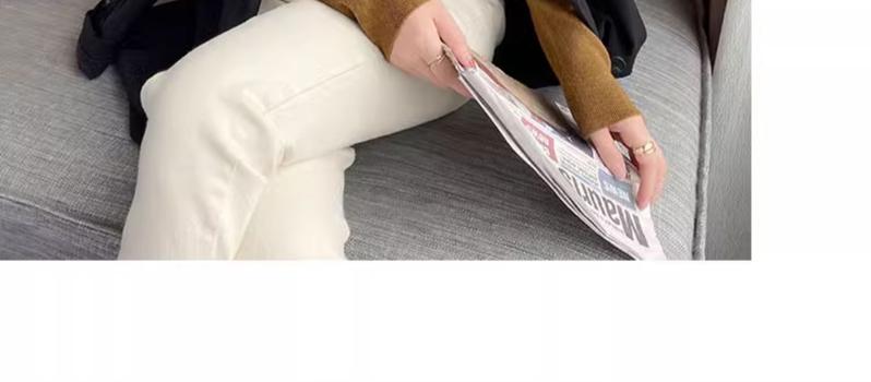 Product Introduction of High-End Western Style Inner Wear Bottoming Shirt for Women 2024 Spring and Autumn New Style Wooden Ear Mock Neck Sweater Knitwear Top 18