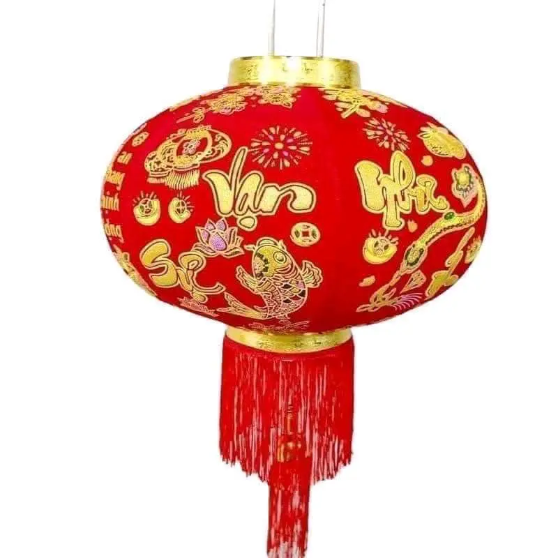 Cầu nhung trang trí tết Đồ trang trí