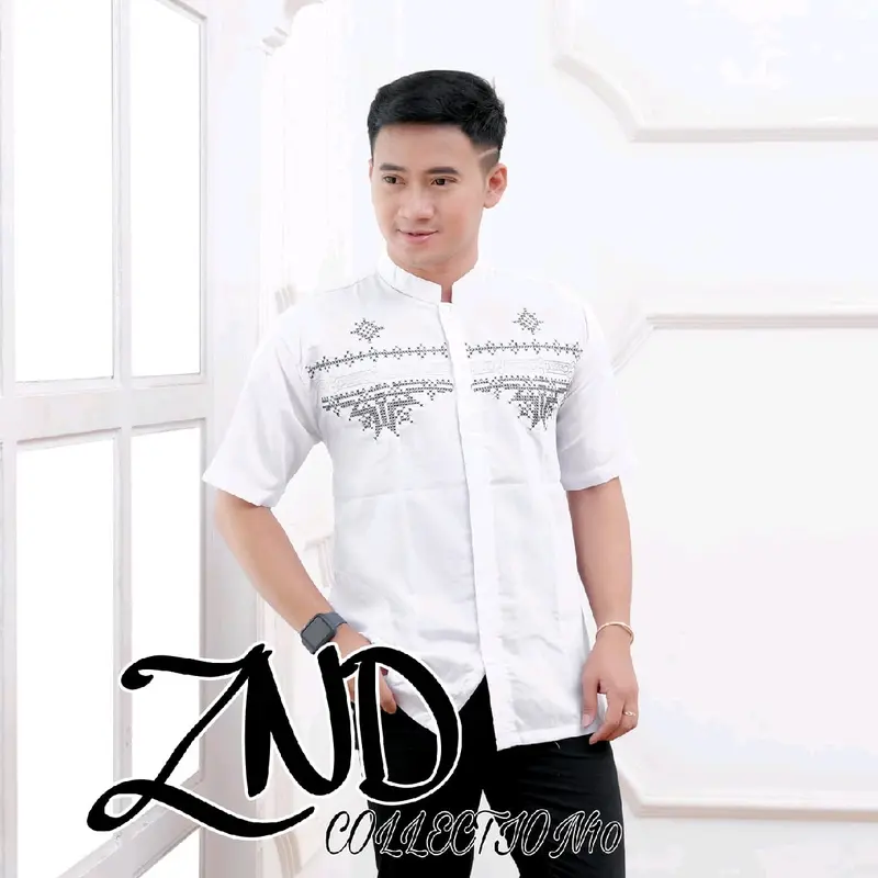 koko Big size jumbo xxl xxxl koko bordir Dewasa lengan pendek znd collection10 Katun Katun 3