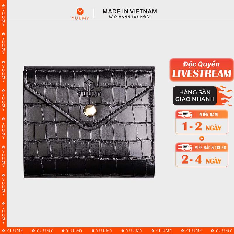   Độc Quyền Livestream  Ví Yuumy    Thời trang nữ dáng cầm tay nhỏ gọn - Ví da Verein YV77   