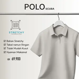 Aerostreet Boxy Polo Shirt Zean Ivory Man Kaos Kerah QFBAA