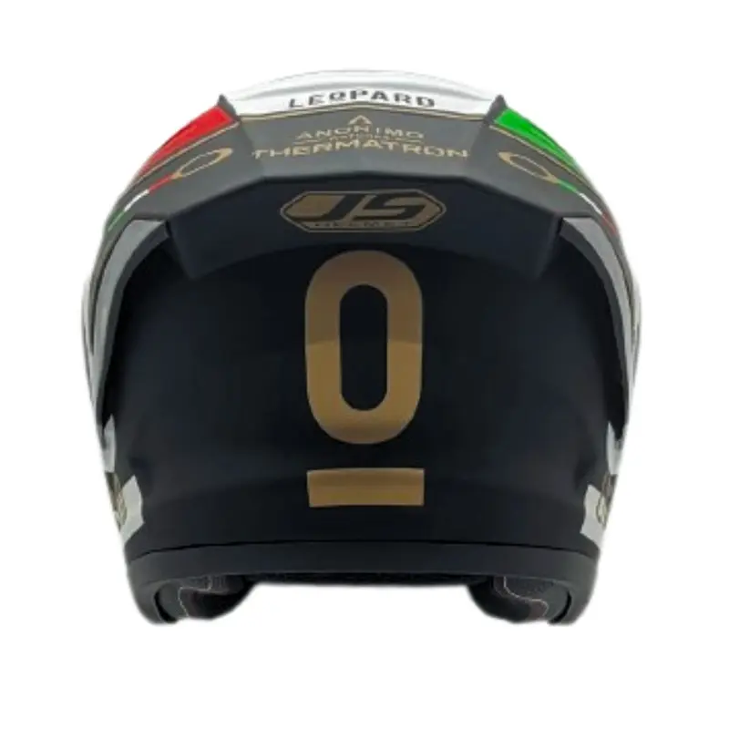 Helm JS ARMOR Half Face Motif LEOPARD Pria Wanita Original SNI pilihan kaca Smoke/Clear Motorcycle helm  half 3