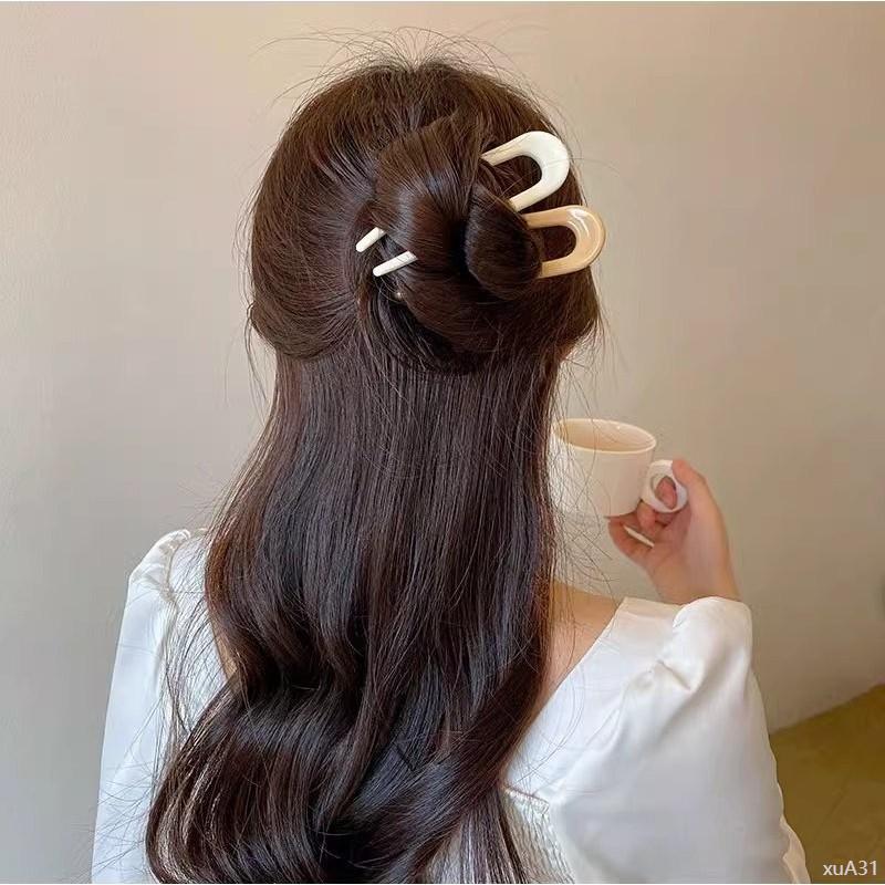 Ghim hoa mai  Nét đẹp vượt thời gian Trâm cài tóc chữ U búi tóc cổ điển màu bóng trơn đơn giản thanh lịch giá rẻ K138 kẹp  hàn  quốc  sứ  càng  cua  3  răng  vịt  lò  xo trâm  bằng  vợt  cầu  lông sét keptoc set  có  hộp  đựng  con kepgap  custom  tên 5
