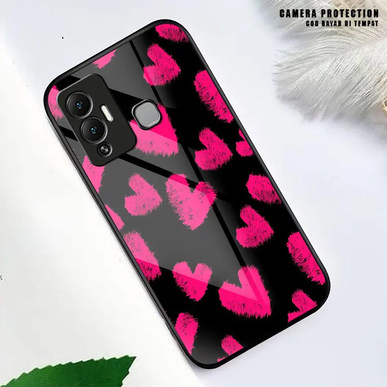 Case I*finix Hot 12 - Hot 12i - Hot 12 Play Softcase Glass Kaca -  Hardcase 2D Glossy - Case Handphone Pelindung Hp Terbaru 2024 - Case Murah Terjangkau - High Quality - Bisa COD Bayar Di Tempat.