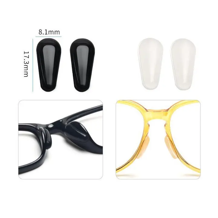 Miếng đệm mũi kính mắt chống trượt - loại dán tiện dụng ( 1 cặp) 5