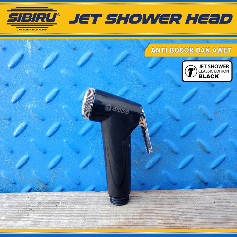 Kepala Jet Shower Bidet Head Cebok Semprotan Toilet Closet WC - Black 0