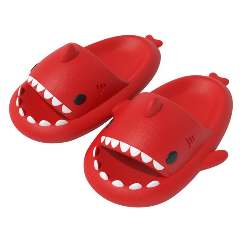 Cute Shark Slippers For Couple Anti-Skid EVA Solid Color Slipper Women Outdoor Cool Indoor Household Funny Shoes 8