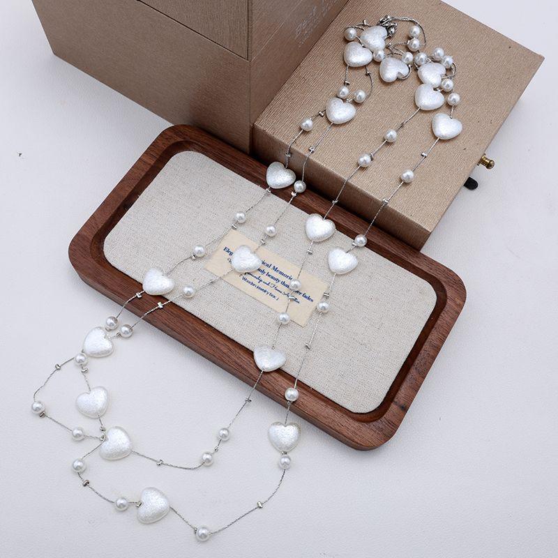 Product Introduction of Long Popular Pearl Fashion High Sense Necklace New Autumn and Winter Wild Sweater Chain Multi-Layer Accessories Ornament Lanyard 8