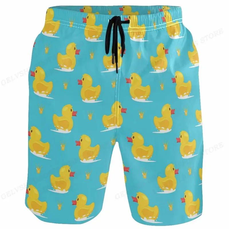 Duck Board Short Kids Beach Shorts Men's Swimming Trunks Masculina Casual Shorts Boy Sports Briefs Swimwear Trunk Quick Dry Pant 3