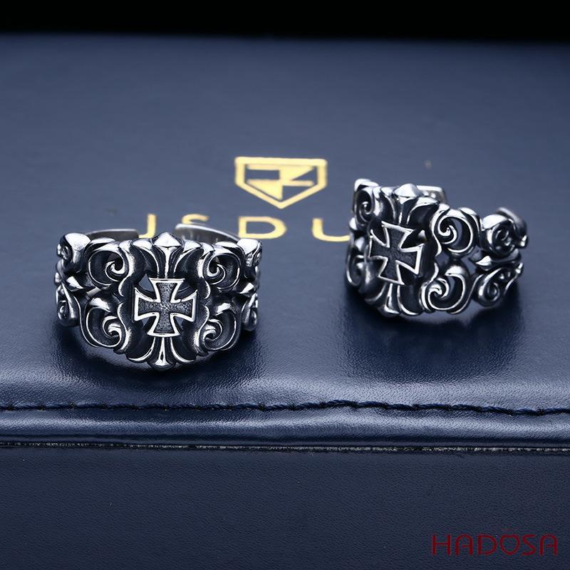  Nhẫn bạc Chrome Heart freeship bạc 925 cao cấp bền màu độ cứng cao chống trầy xước TSR392 