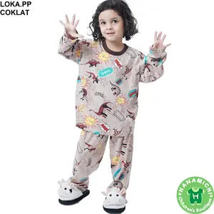 Kiminori LOKA.PP Setelan Baju Anak Laki-Laki Lengan Panjang Celana panjang Fashion