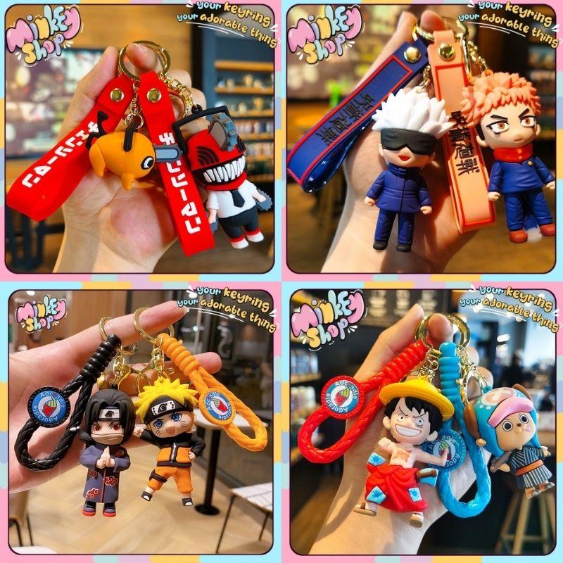 Móc khoá Naruto, OnePiece, Jujutsu Kaise, Chainsaw dễ thương móc chìa khoá Anime hottrend quà tặng -MINKEY