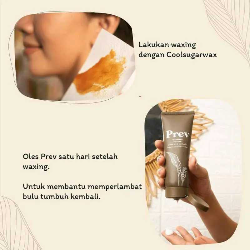 krim Prev (Penghambat Tumbuh Bulu) cool sugar wax Removal Wax 3