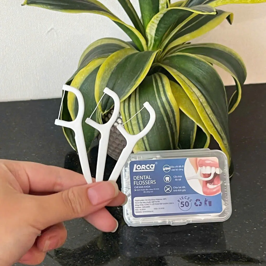 Tăm Chỉ Nha Khoa Waterine - Giải Pháp Vệ Sinh Kẽ Răng Không Gây Thưa Răng, Bảo Vệ Nướu - 10 Cái/Hộp