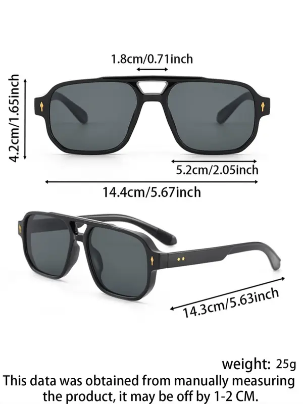 Unisex Fashionable Tortoiseshell Pattern Sunglasses, Trendy Casual Sunglasses for Everyday Use, Fashion Accessories for Outdoor Activities 1