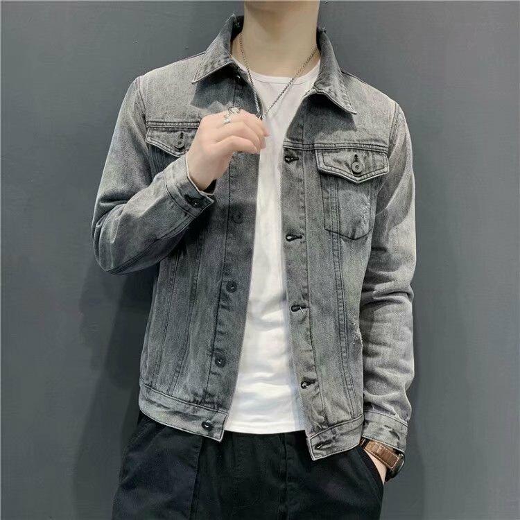 [Deal] Áo khoác jean nam nữ unisex Basic  form rộng đủ 4 màu size 40-85kg BB Jeans Menswear Jacket