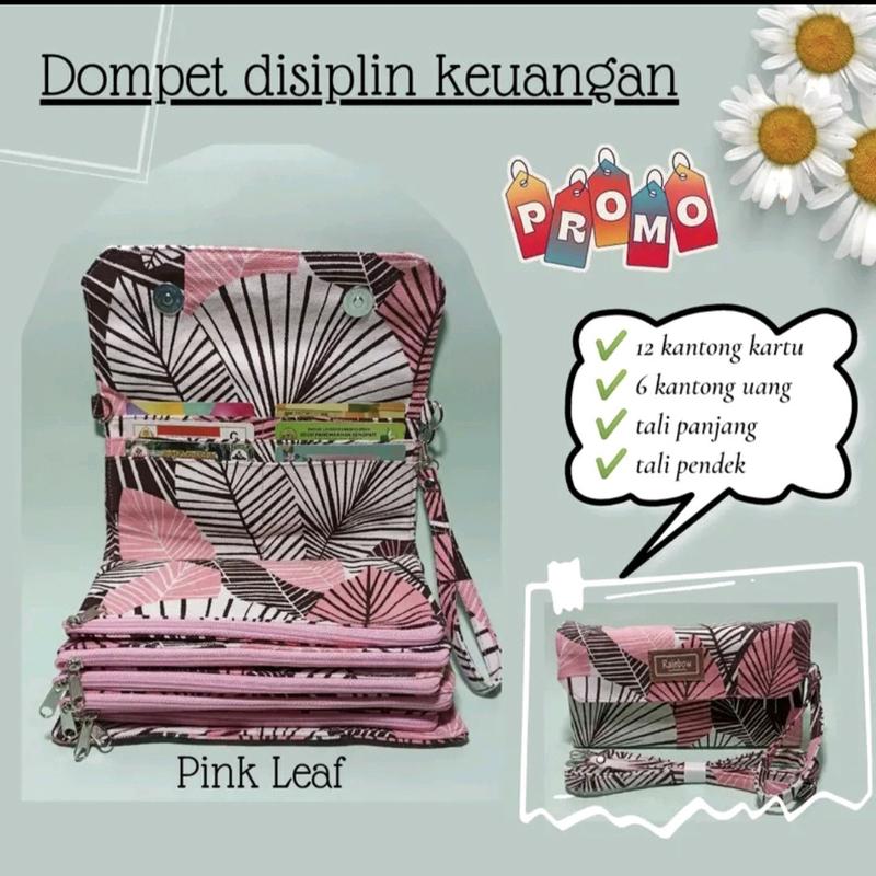 Dompet Disiplin Keuangan Plan Nabung 3in1 Panjang Tali Bisa Panjang Dan Pendek 12 Slot Kartu 6 Kantong Uang Dompet Menghemat 2