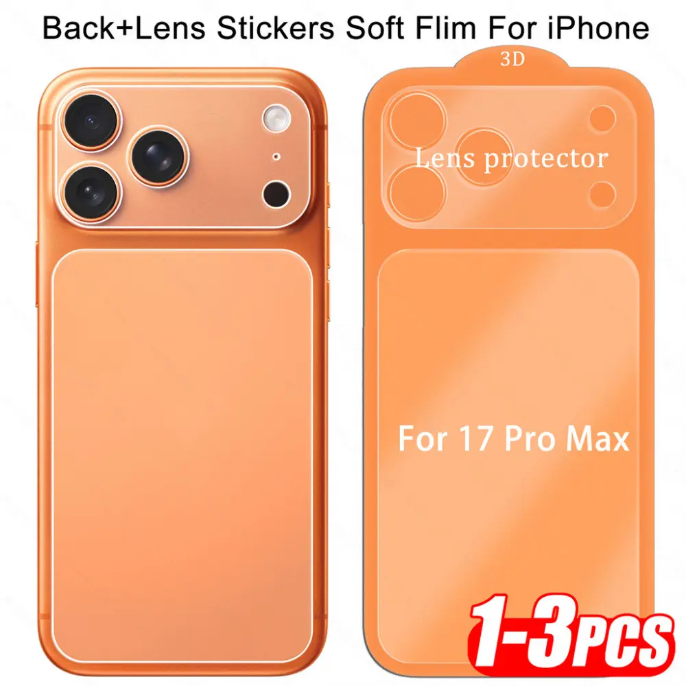 Flexible Rear Camera Lens Protector for iPhone 17 Pro Max/17 Air — Soft ...