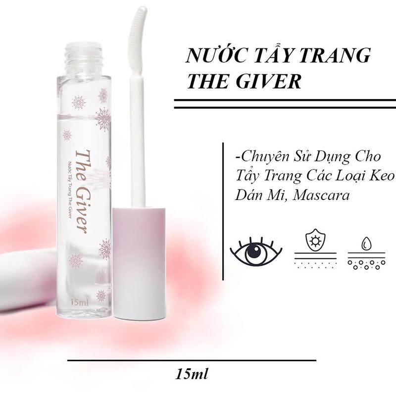 Nước Tẩy Trang Keo The Giver, Tẩy Trang Keo Dán Mi, Tẩy Trang Mascara Không Cay…