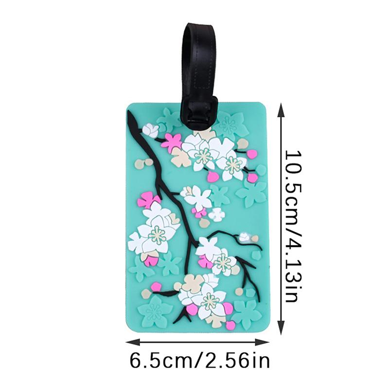 Thẻ Du Lịch Hành Lý, Họa Tiết Hoa, Mặt Dây Chuyền Chống Thất Lạc, Thẻ Lên Máy Bay Hành Lý, Nhãn Cầm Tay Thẻ Lên Máy Bay, Thẻ Hành Lý, Phụ Kiện Vali 5