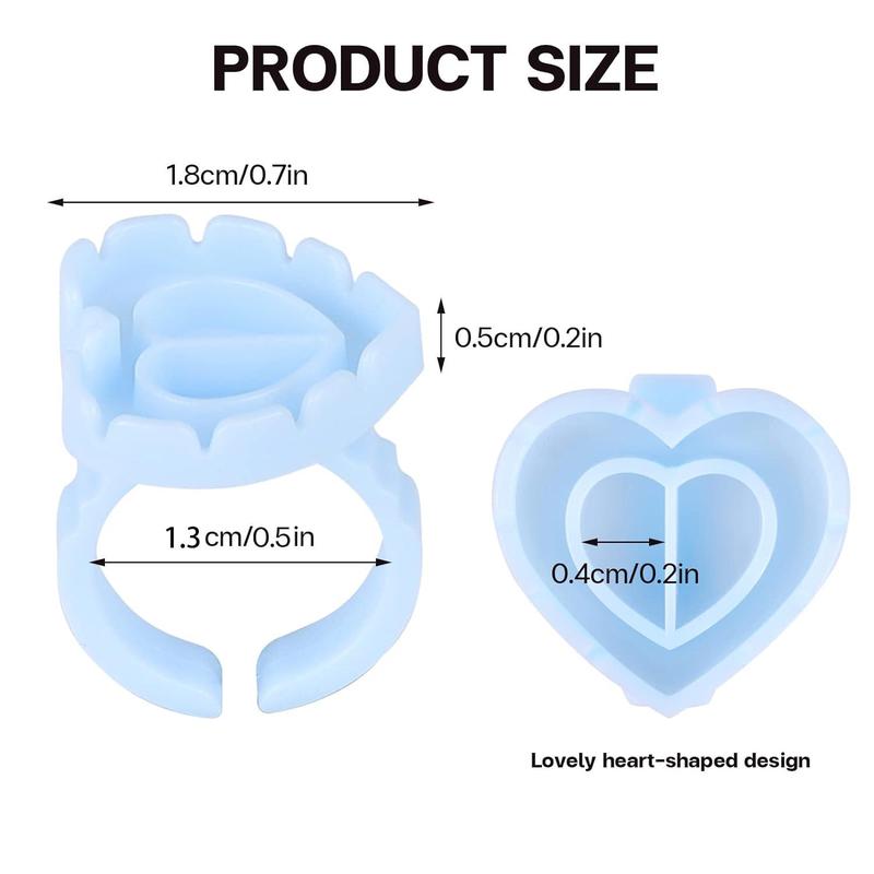 Product Introduction of 100pcs Eyelash Glue Ring Cup, Lash Glue Holder Cup, Separate Design Eyelash Glue Cup 18