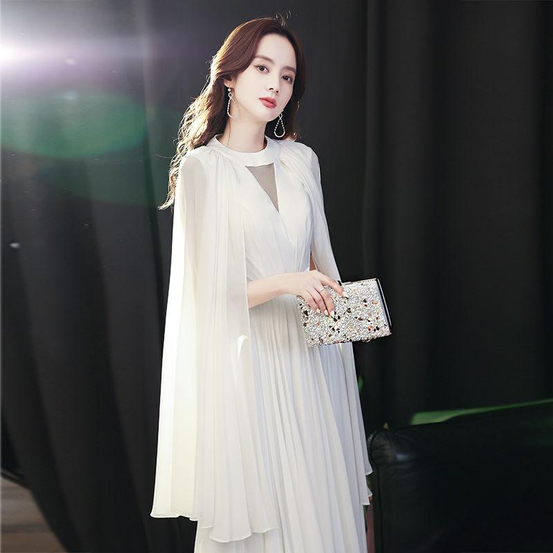 Váy dạ hội trắng đính đá - Set công chúa phối áo khoác lụa sang trọng 4