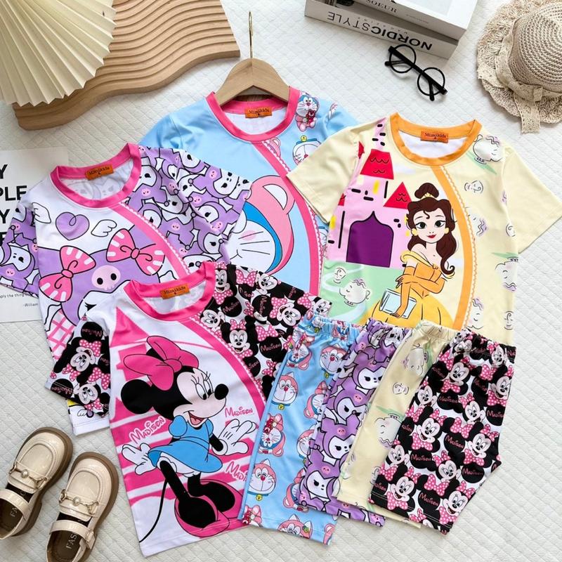 Product Introduction of (20-45 KÝ) TAY NGẮN QUẦN LỬNG BÉ GÁI - ĐỒ BỘ TRẺ EM Thun Cotton 45