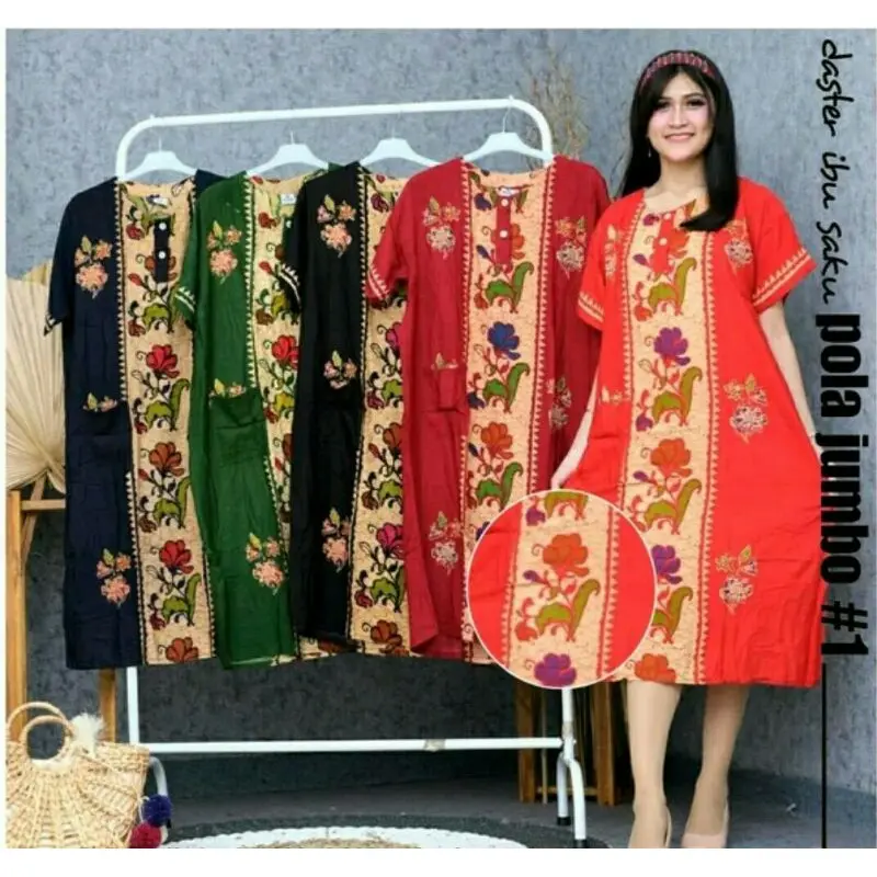 Baju Tidur DASTER SUPER JUMBO Wanita 3XL XXXL XXL LD 140CM untuk ibu hamil menyusui busui gemuk besar harga grosir kain rayon 2